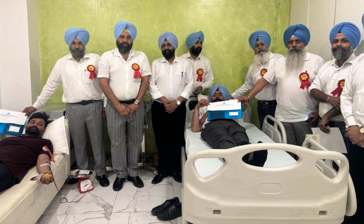 Blood donation camp organized.